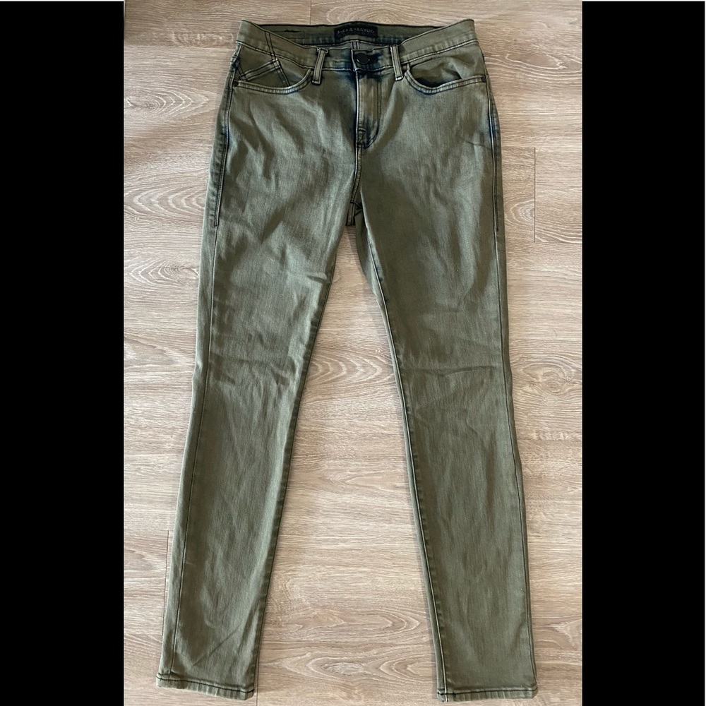 Rock & Republic Olive Green Skinny Jeans